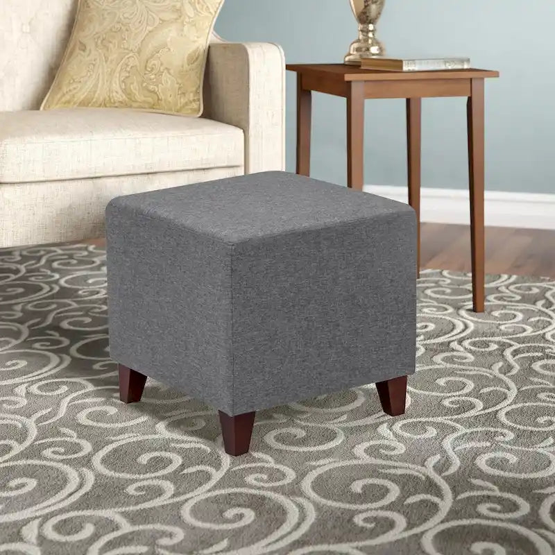 Pouf ottoman cube Passionate de style britannique simple Adeco