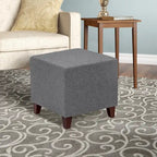 Pouf ottoman cube Passionate de style britannique simple Adeco