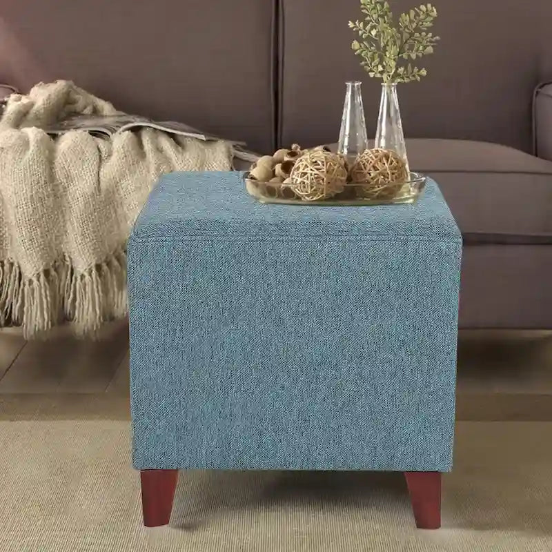 Pouf ottoman cube Passionate de style britannique simple Adeco