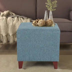 Pouf ottoman cube Passionate de style britannique simple Adeco