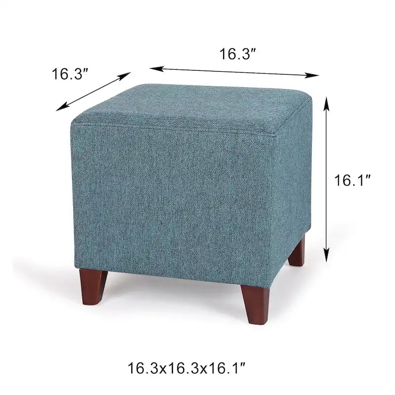 Pouf ottoman cube Passionate de style britannique simple Adeco