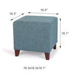 Pouf ottoman cube Passionate de style britannique simple Adeco