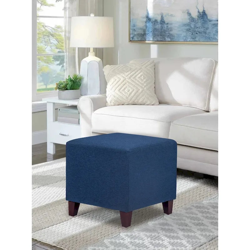 Pouf ottoman cube Passionate de style britannique simple Adeco