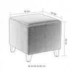 Pouf ottoman cube Passionate de style britannique simple Adeco
