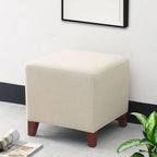 Pouf ottoman cube Passionate de style britannique simple Adeco