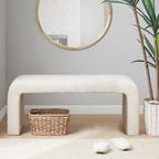INK+IVY Steve Boucle Waterfall Bench
