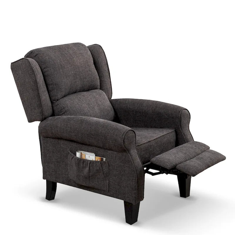 Fauteuil inclinable à dossier inclinable rembourré en polyester HOMYKA
