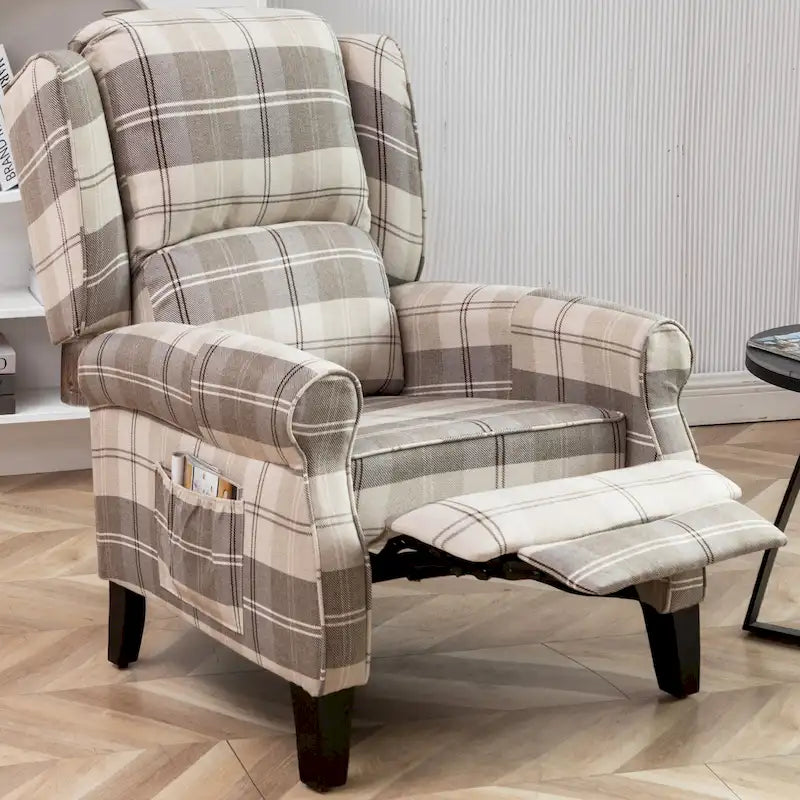 Fauteuil inclinable à dossier inclinable rembourré en polyester HOMYKA