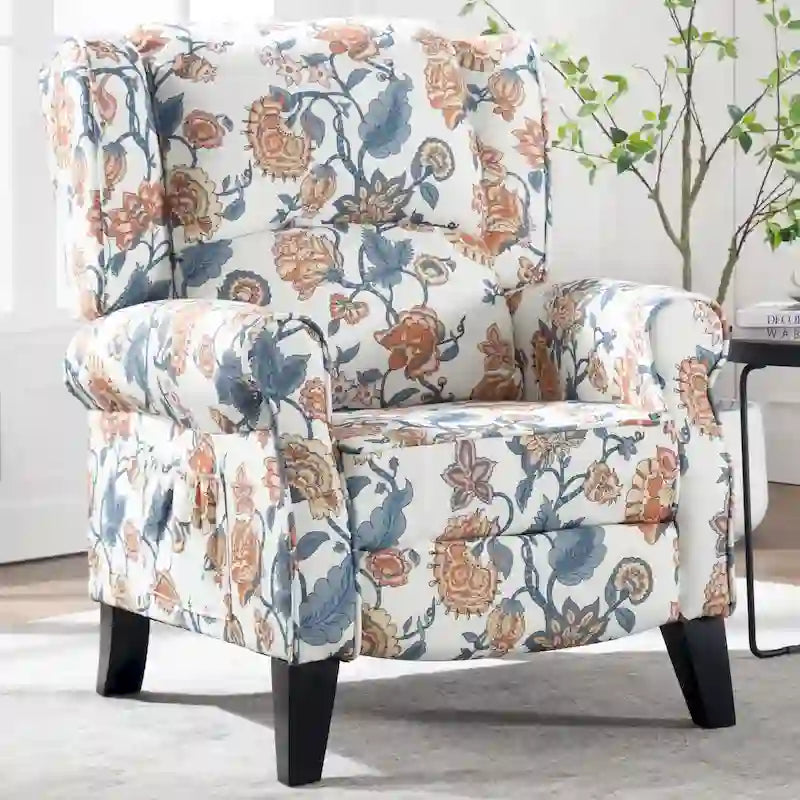 Fauteuil inclinable à dossier inclinable rembourré en polyester HOMYKA