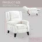 Fauteuil inclinable à dossier inclinable rembourré en polyester HOMYKA