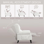Fauteuil inclinable à dossier inclinable rembourré en polyester HOMYKA