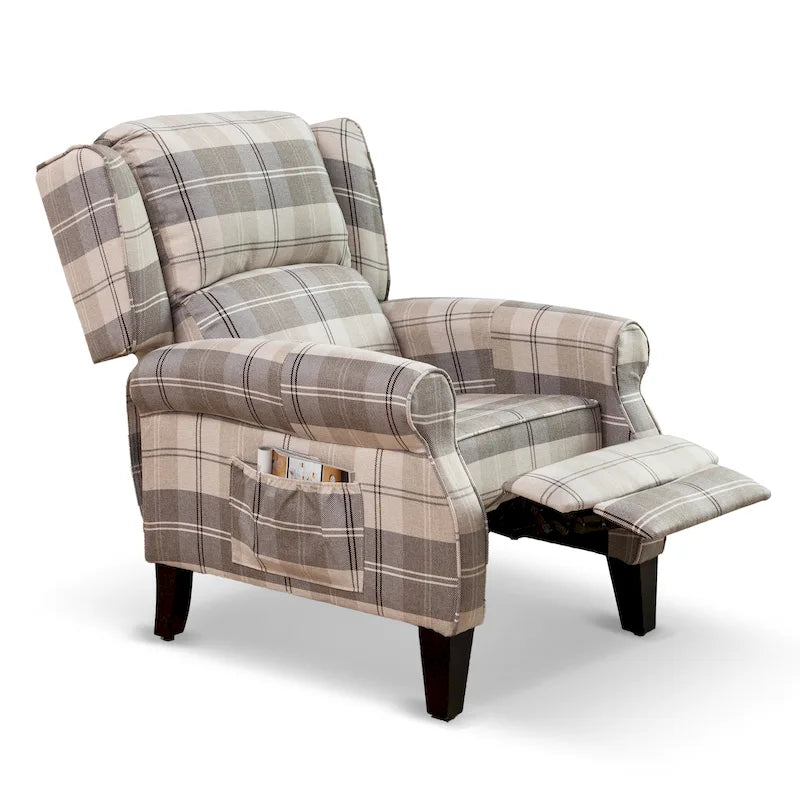 Fauteuil inclinable à dossier inclinable rembourré en polyester HOMYKA