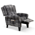 Fauteuil inclinable à dossier inclinable rembourré en polyester HOMYKA