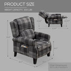 Fauteuil inclinable à dossier inclinable rembourré en polyester HOMYKA