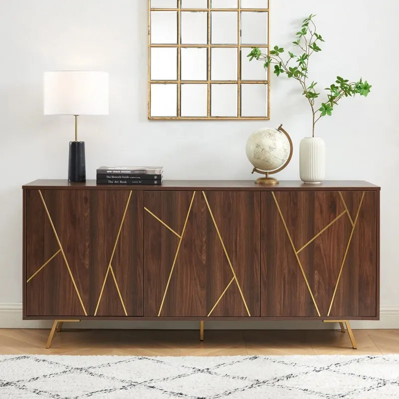 Buffets et vaisseliers en bois de 63 pouces de large - Armoire de rangement