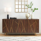 63 W Wood Buffets and Sideboards Storage Cabinet