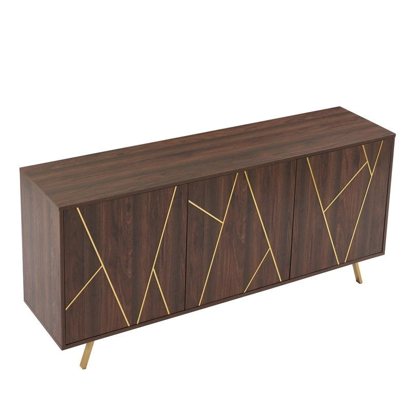 Buffets et vaisseliers en bois de 63 pouces de large - Armoire de rangement