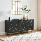 Buffets et vaisseliers en bois de 63 pouces de large - Armoire de rangement