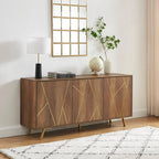Buffets et vaisseliers en bois de 63 pouces de large - Armoire de rangement