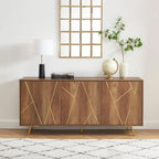 Buffets et vaisseliers en bois de 63 pouces de large - Armoire de rangement