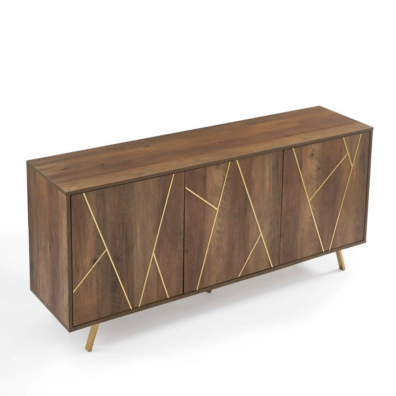 Buffets et vaisseliers en bois de 63 pouces de large - Armoire de rangement