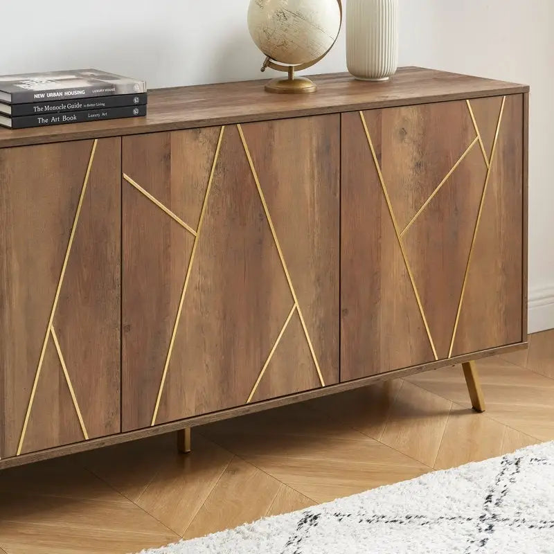 Buffets et vaisseliers en bois de 63 pouces de large - Armoire de rangement