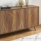 Buffets et vaisseliers en bois de 63 pouces de large - Armoire de rangement