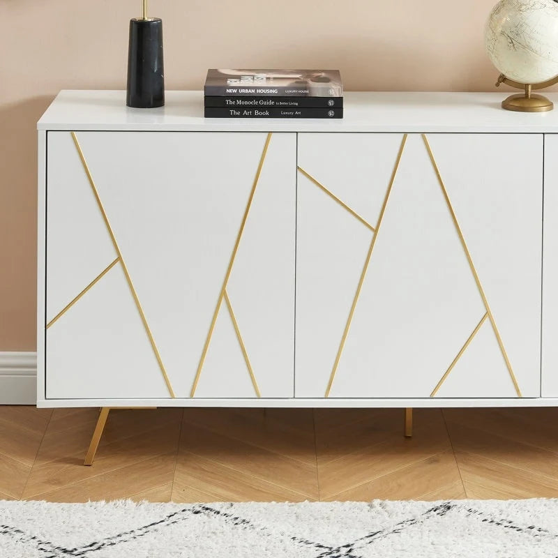 Buffets et vaisseliers en bois de 63 pouces de large - Armoire de rangement