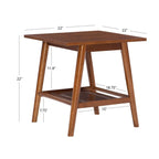 Table d'appoint Meade de style moderne du milieu du siècle