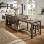 Îlot de cuisine extensible Tali effet recyclé par iNSPIRE Q Classic