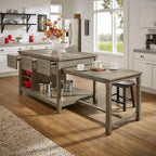 Îlot de cuisine extensible Tali effet recyclé par iNSPIRE Q Classic