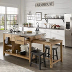 Îlot de cuisine extensible Tali effet recyclé par iNSPIRE Q Classic