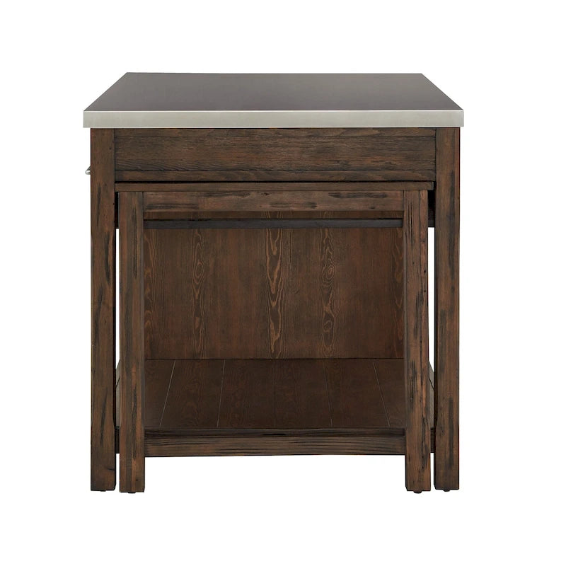 Îlot de cuisine extensible Tali effet recyclé par iNSPIRE Q Classic