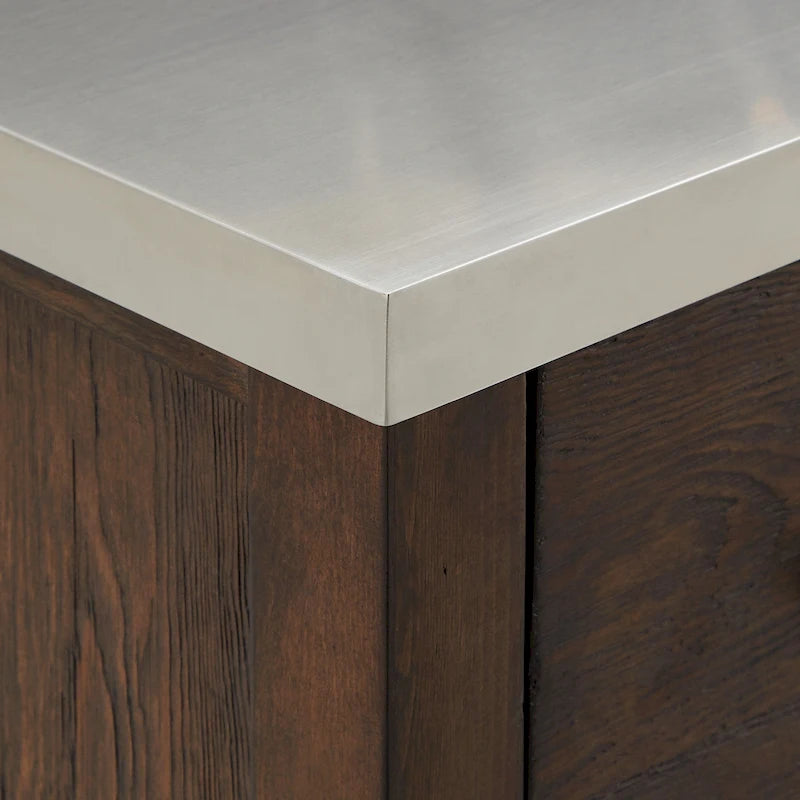 Îlot de cuisine extensible Tali effet recyclé par iNSPIRE Q Classic