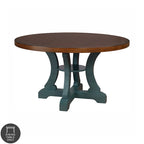 Table de salle à manger ronde en bois Sylmer Farmhouse de 54 pouces de Furniture of America