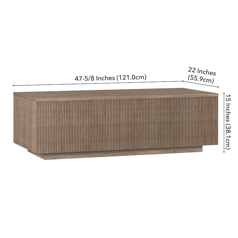 Table basse rectangulaire Reyes 48 de large - 47,5 de large
