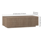 Table basse rectangulaire Reyes 48 de large - 47,5 de large