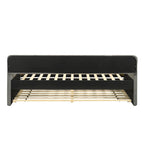 Lit de jour contemporain Exodel double capitonné avec lit gigogne par Furniture of America