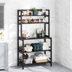 Étagère de cuisine à 5 niveaux avec rangement intégré, support pour four à micro-ondes, chariot de cuisine industriel avec étagère.