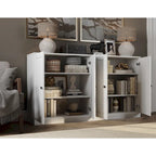 Buffet 100 % bois massif avec portes en verre ou en bois massif de Palace Imports - 64 x 35,75