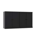 Buffet 100 % bois massif avec portes en verre ou en bois massif de Palace Imports - 64 x 35,75