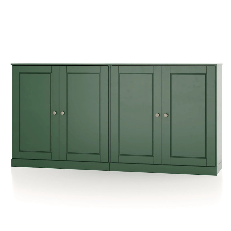 Buffet 100 % bois massif avec portes en verre ou en bois massif de Palace Imports - 64 x 35,75