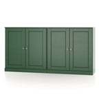Buffet 100 % bois massif avec portes en verre ou en bois massif de Palace Imports - 64 x 35,75