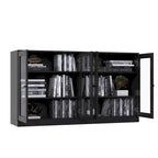 Buffet 100 % bois massif avec portes en verre ou en bois massif de Palace Imports - 64 x 35,75