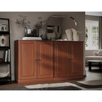 Buffet 100 % bois massif avec portes en verre ou en bois massif de Palace Imports - 64 x 35,75