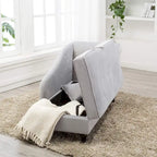 Chaise longue d'intérieur, canapé inclinable rembourré pour salon et chambre à coucher