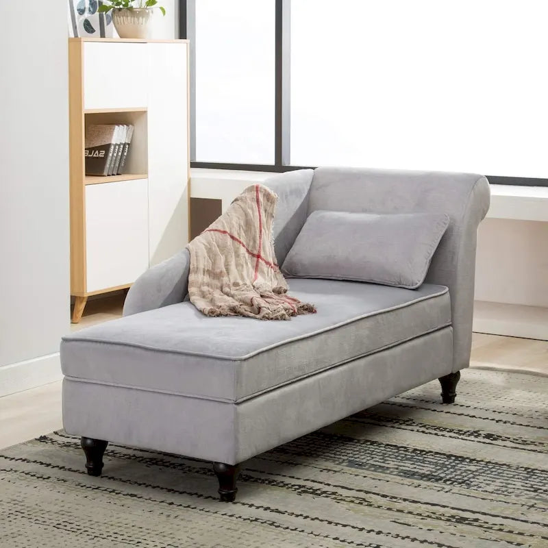 Chaise longue d'intérieur, canapé inclinable rembourré pour salon et chambre à coucher