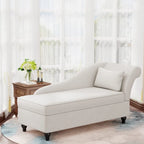 Chaise longue d'intérieur, canapé inclinable rembourré pour salon et chambre à coucher