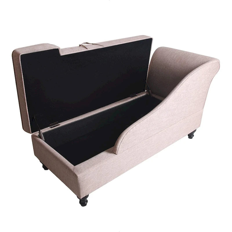 Chaise longue d'intérieur, canapé inclinable rembourré pour salon et chambre à coucher