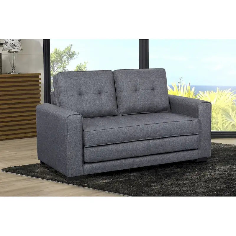 Canapé-lit deux places Daisy en tissu moderne